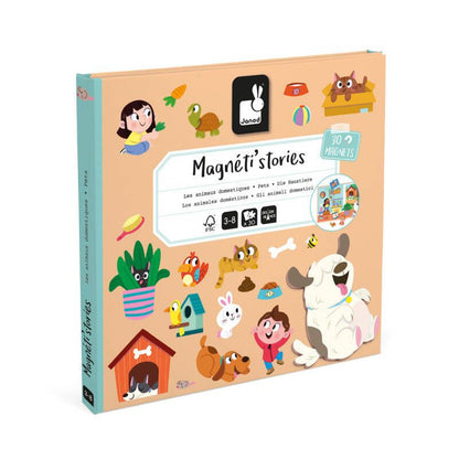 Janod magneti stories huisdieren - Magneetboek - Magneetfeest