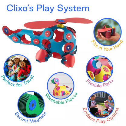 Clixo 30 Rood/Blauw - Magneetfeest