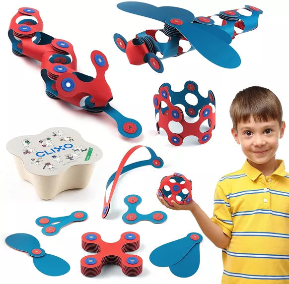 Clixo 18 Blauw/Rood - Magneetfeest