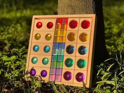 Houten bouwblokken glim - Magneetfeest