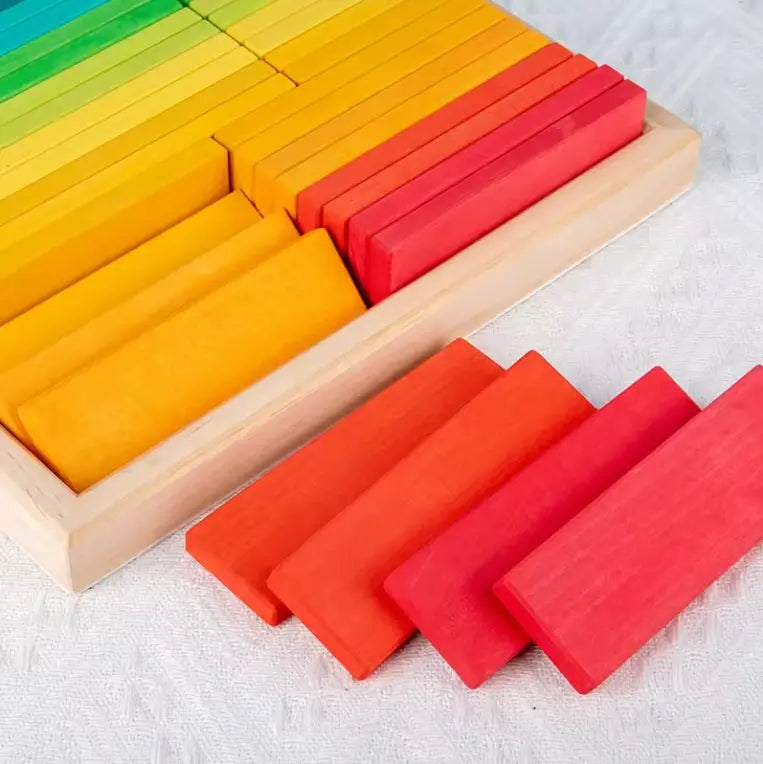 Houten regenboog puzzel - Magneetfeest