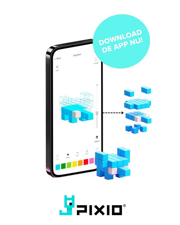 PIXIO Blocks 400 stuks - Magneetfeest