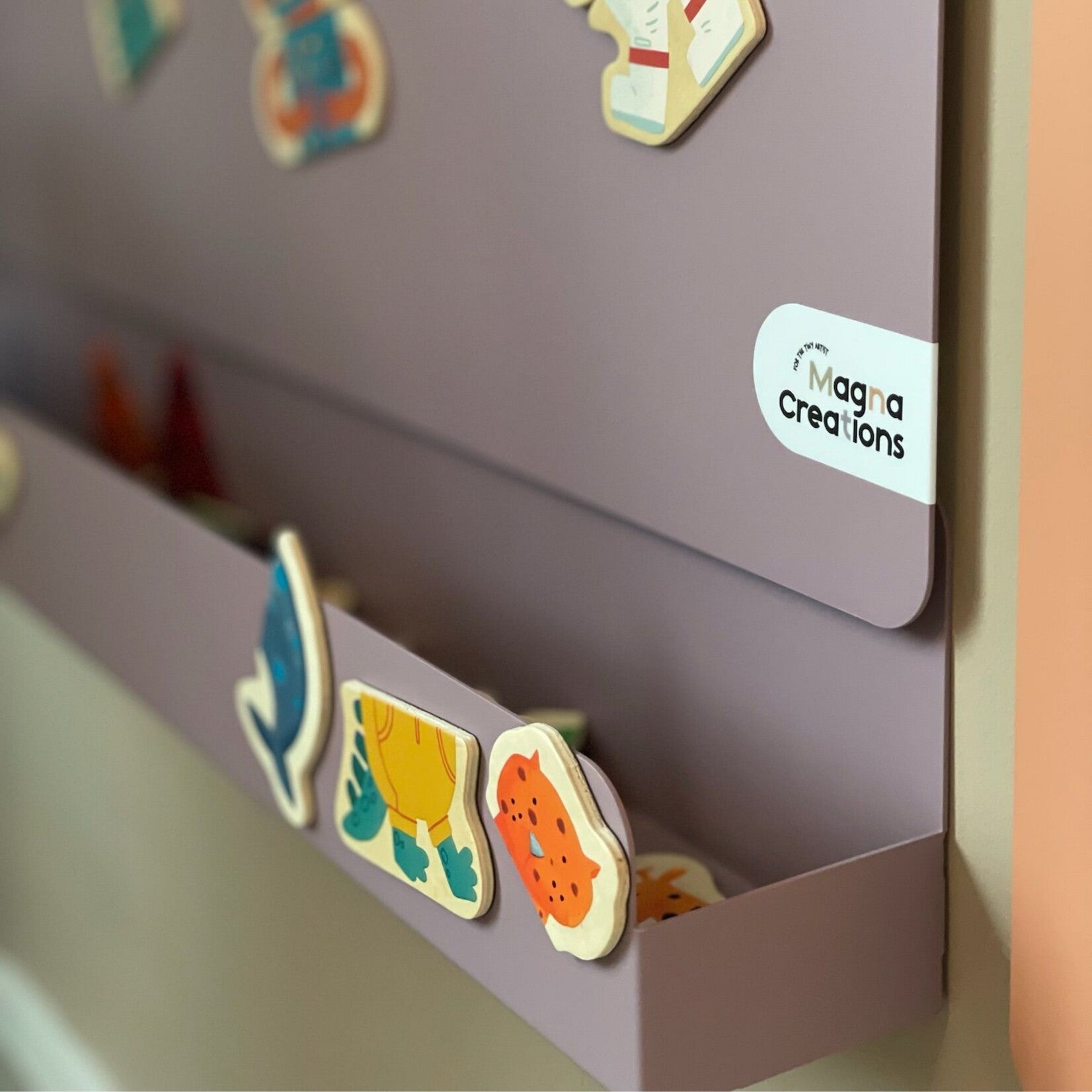 Magneetbord Opbergschap - maat L (Magna  Bow) van Magna Creations - Paars