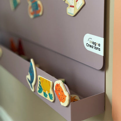 Magneetbord Opbergschap - maat L (Magna  Bow) van Magna Creations - Paars