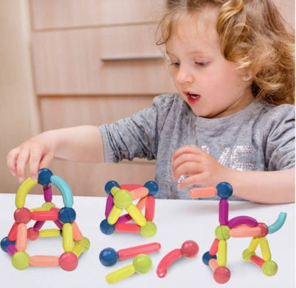 Magnetische staven en ballen 42 stuks - Magneetfeest