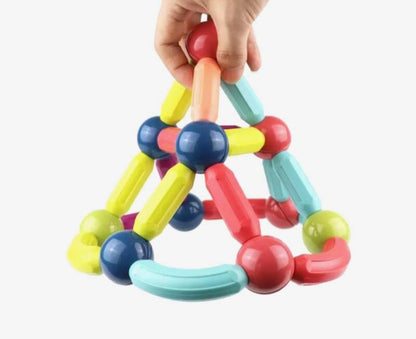 Magnetische staven en ballen 42 stuks - Magneetfeest