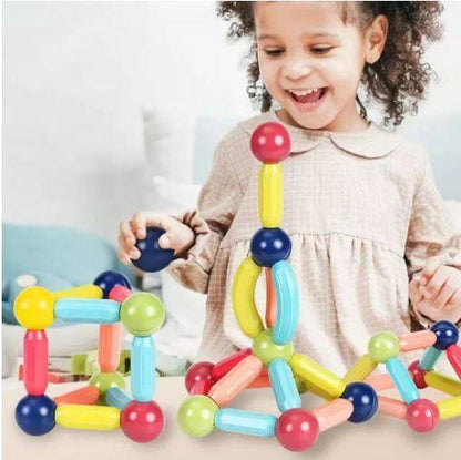 Magnetische staven en ballen 42 stuks - Magneetfeest