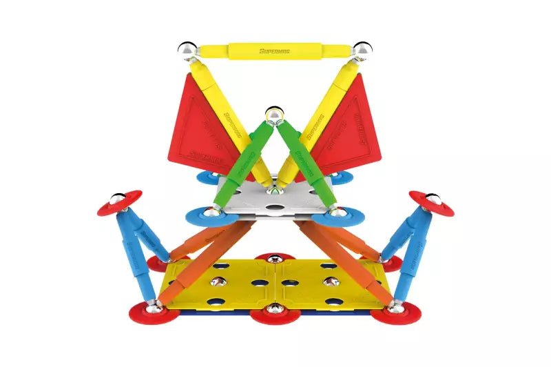 Supermag Multicolor 60 onderdelen - Magneetfeest