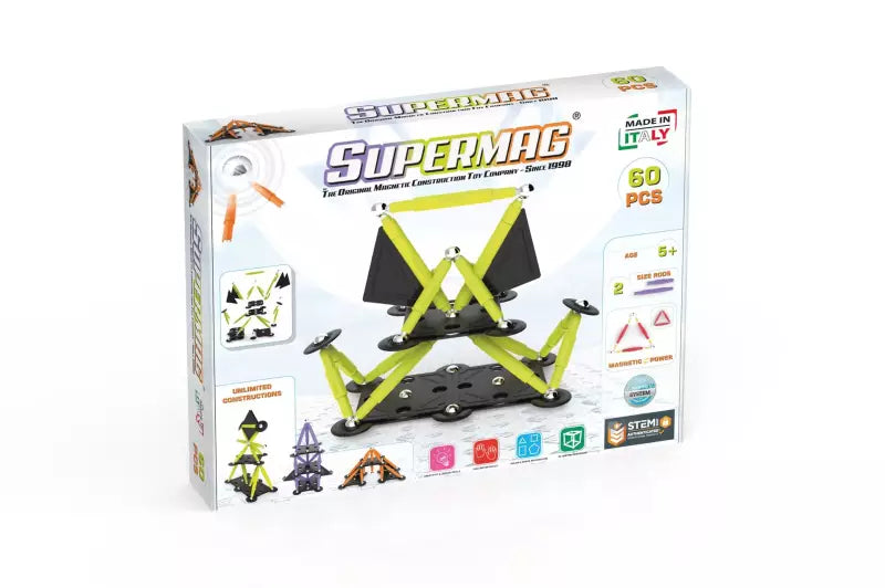 Supermag Technicolor 60 onderdelen - Magneetfeest