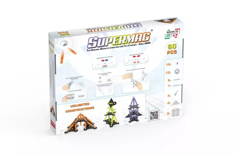 Supermag Technicolor 60 onderdelen - Magneetfeest
