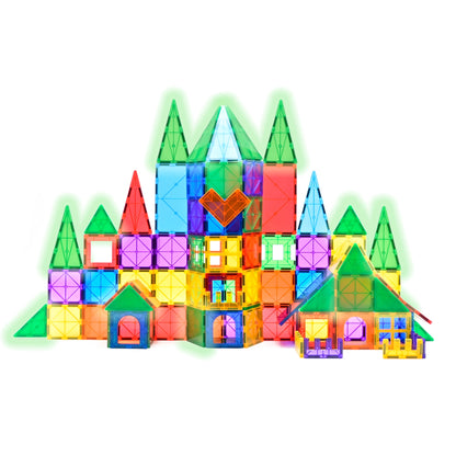 Magnetische tegels glow 120 stuks - Magneetfeest